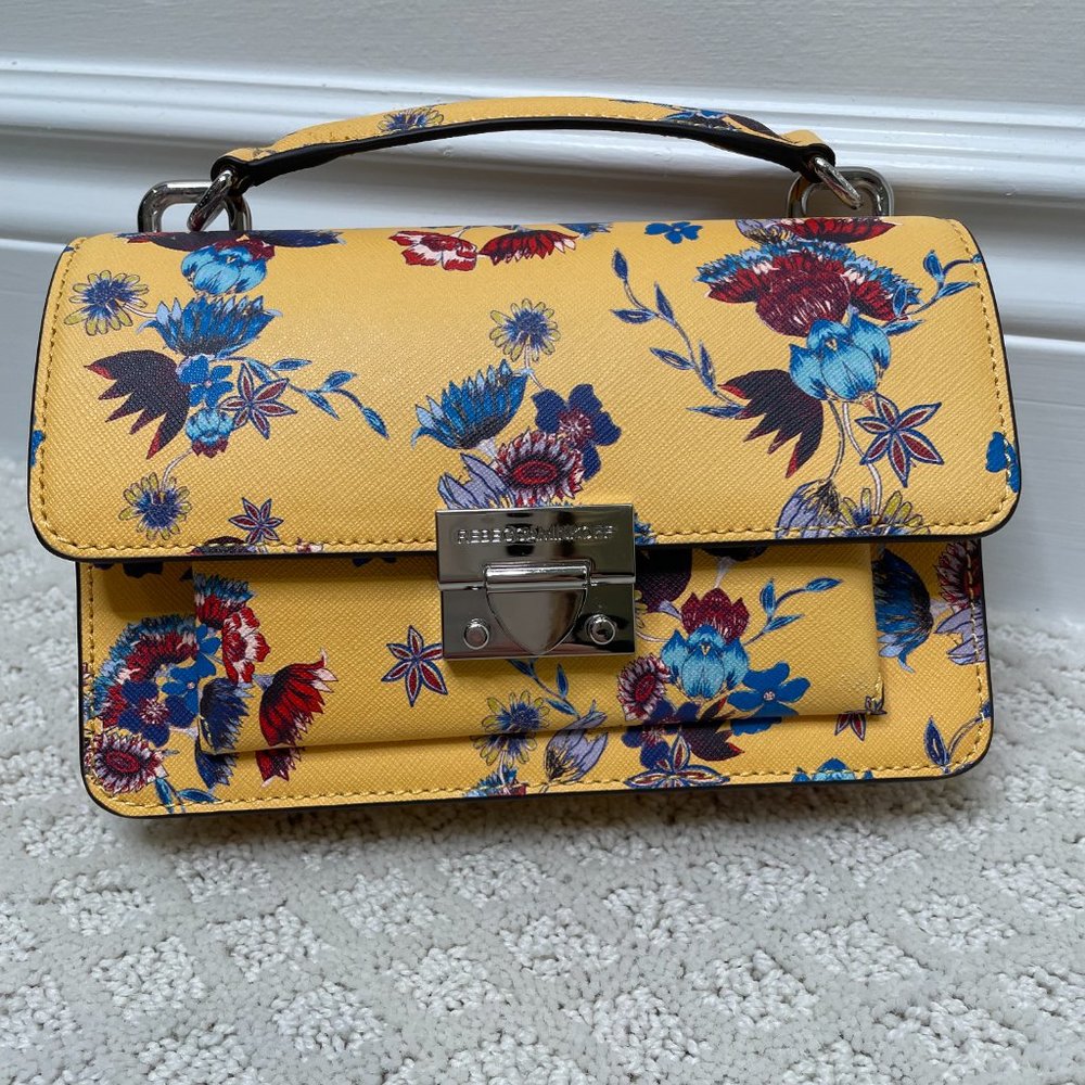 Rebecca Minkoff Leather Floral Crossbody/Shoulder Bag